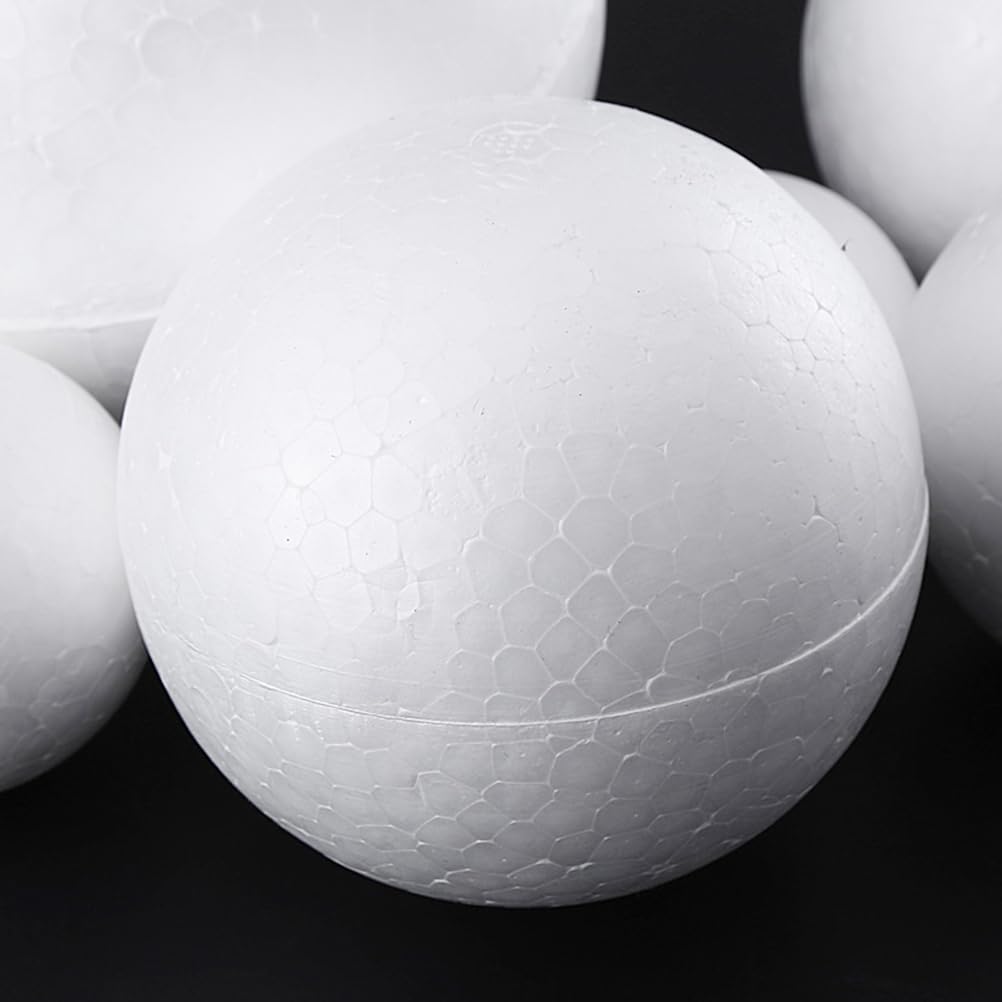Wensmy Polystyrene Foam Balls White Craft Balls Solid Sphere Foam Balls Modeling Round Balls for DIY Arts School Projects Wedding Decorations (50Pcs 4cm) - Image 3
