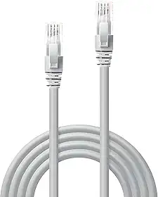 Cabo de Rede Cat6 Ethernet RJ45 Gigabit 1000Mbps Alta Velocidade LAN Cabo Internet Gamer para Roteador Modem PC Notebook Smart TV Switch Hub Servidor CFTV Câmera IP (5 metros)