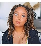LIYATE Goddess Locs Crochet Hair 12 Inch 6 Packs Faux Locs Crochet Hair for Black Women Pre Loope...
