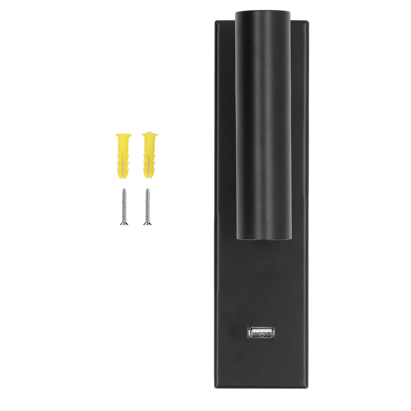 Luces de Lectura de Pared LED Lámpara de Pared de Diseño de Moda de ángulo Ajustable para Dormitorio con Puerto USB 100-240V