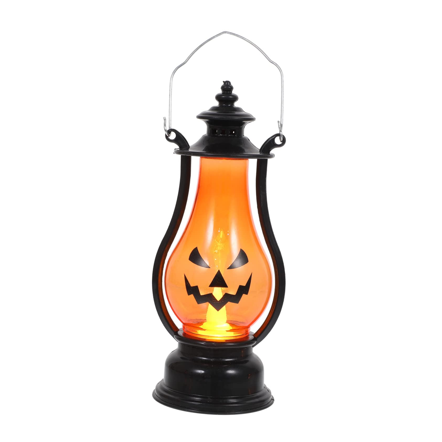ERINGOGO Halloween Pumpkin Lantern Handheld Night Light for Halloween Decoration Portable Party Favor Indoor Outdoor Use Material