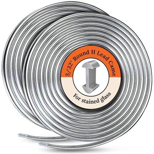 Glassco 3/32 Round H Hobby Came Lead Came for Stained Glass 12 Ft