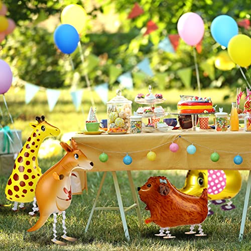Chivao 30 Pcs Walking Animal Balloons Farm Animal Balloons Dog Dinosaur Cow Farm Theme Birthday Party Decorations for Kids Birthday Party Supplies by Chivao - Image 5