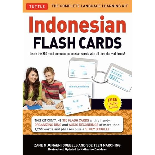 Indonesian Flash Cards: Learn the 300 most common Indonesian words (Audio CD Included)