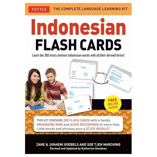 Indonesian Flash Cards: Learn the 300 most common Indonesian words (Audio CD Included)