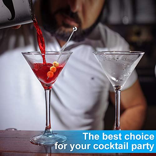 Fatloda 15Pcs Cocktail Picks For Drinks, Stainless Steel Cocktail Toothpicks, Reusable Cocktail Skewers, Garnish Picks Bloody Mary Skewers, Metal Martini Picks For Olives Appetizers Fruit thumb #4