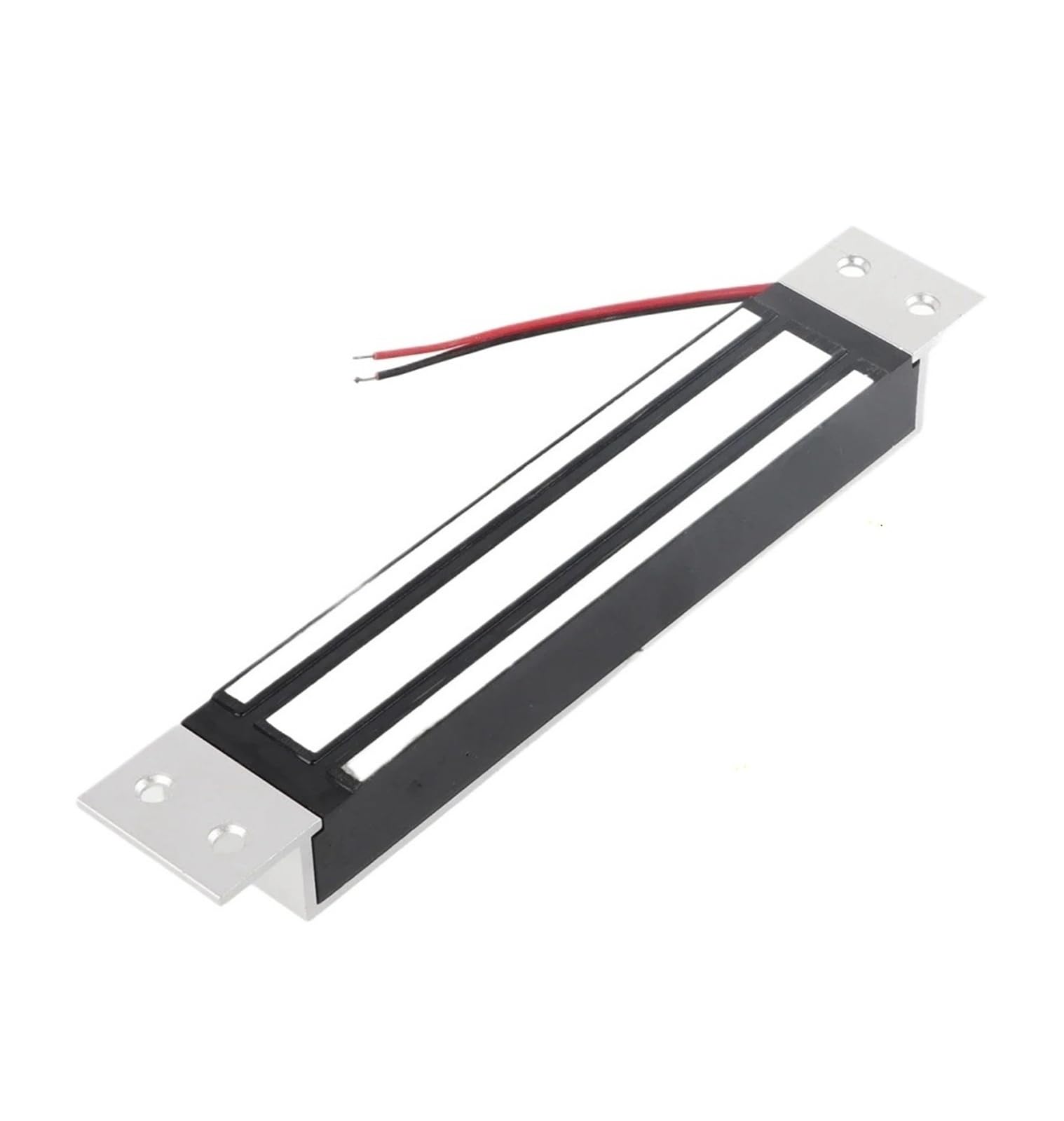 Powsi 12V Dc 280Kg/600Lbs Electric Magnetic Lock Holding Force Electromagnet Lock Secure Mode Holding Force Lock Electromagnet Lock