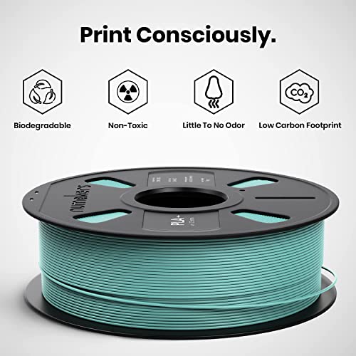 Image of PLA 3D Printer Filament 1.75mm, 1kg Spool (2.2 lbs) - UV /Heat /Weather Resistant, Strong Layer Bonding, Smooth Printing, Low Odor, Outdoor Functional Prototypes, FDM Compatible (Pacific Teal, 1 kg)