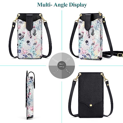 Image of Peacocktion Small Crossbody Cell Phone Purse for Women, Lightweight Mini Small Crossbody Bags for Women with Card Slots