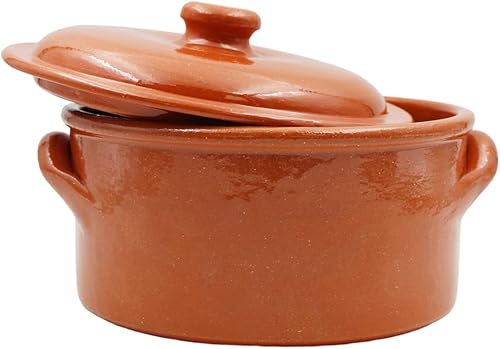 Miniatura 4 de Handmade Traditional Portuguese Pottery Clay Terracotta Cazuela Cooking Pot With Lid