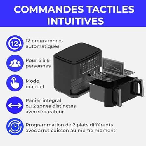 Friteuse à air sans huile CONTINENTAL EDISON CEFR2400TB 105 - vue 3