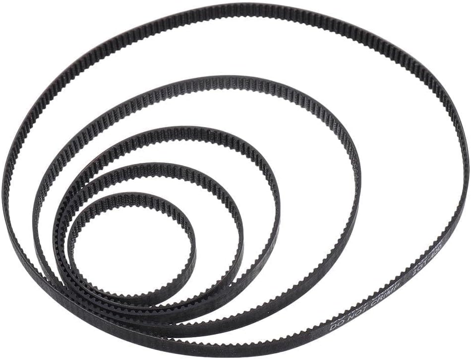 6pcs Gt2 Timing Belt 6mm Closed Loop Rubber Synchronous Belt Set for 3d Printer Parts with 110mm 112mm 158mm 200mm 280mm 400mm Lengths