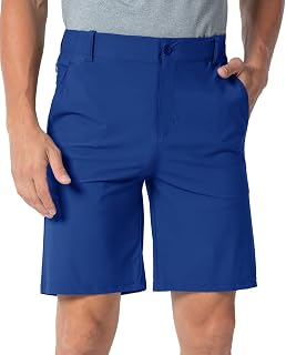 YSENTO Mens Golf Walking Shorts Quick Dry Lightweight Stretch Outdoor Walking Cargo Shorts