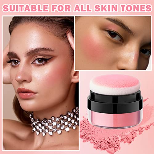 Cream Blush Stick Air Cushion Blush Loose Powder Blush Natural Soft Shimmer Pink Blush Makeup For Cheeks (02# Orange Pink) #TOP6