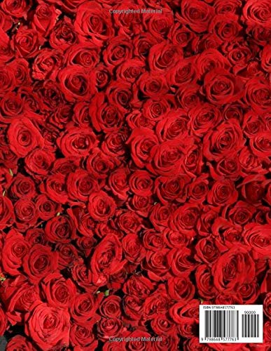 Notebook: Ruled Notebook Journal - Beautiful Res Roses Cover - 122 Pages - Large (8.5 x 11 inches) - Image 2