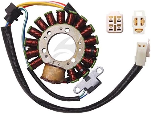 Miniatura 2 de TCT-MOTORPARTS Bobina del estator del generador Magneto para Yamaha Timberwolf 250 YFB250 1994-2000