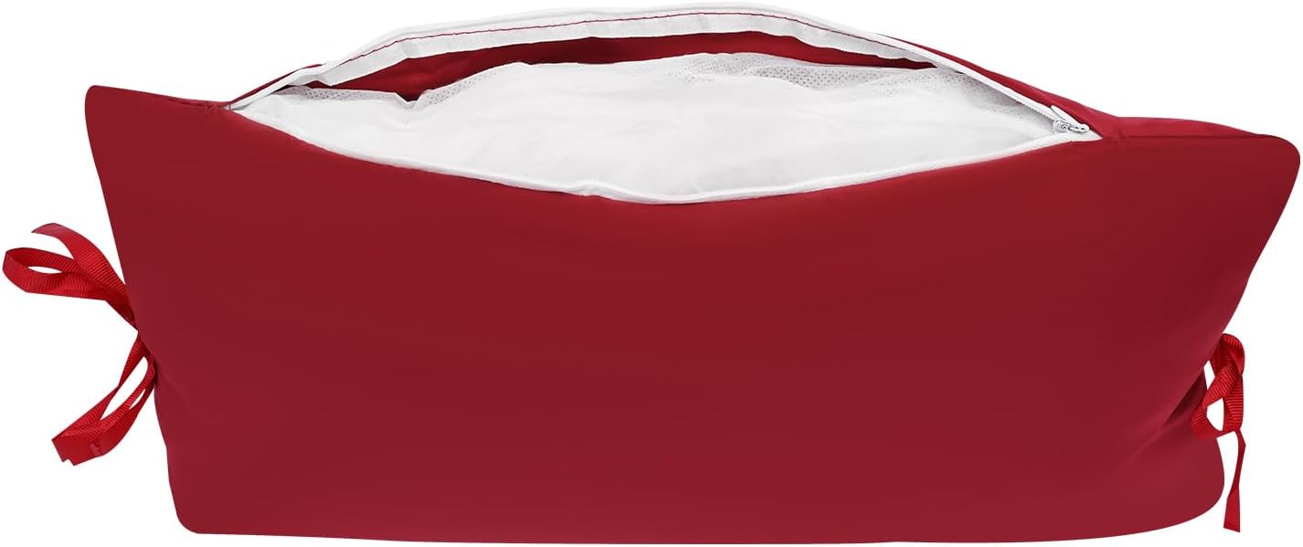 Thickened Hammock Swing Chair Cushion, Soft Hanging Egg Chair Cushion Washable Hanging Basket Seat Cushion Pillow for Indoor and Outdoor Garden Offices (Red)