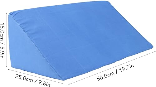 Miniatura 6 de CHICIRIS Almohada de cuña lateral, evita las úlceras de decúbito, diseño multifuncional, lavable, para uso doméstico (19.7 x 9.8 x 5.9 in)