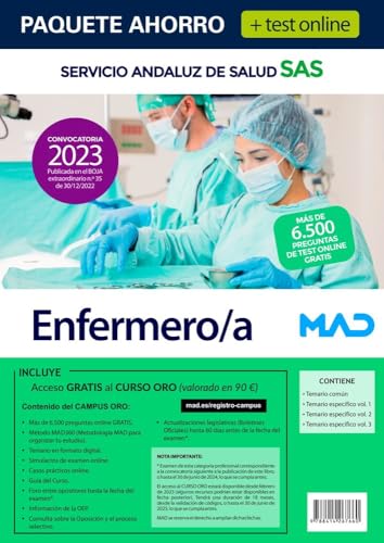 Paquete Ahorro + Test ONLINE Enfermero/a Servicio Andaluz de Salud (SAS)