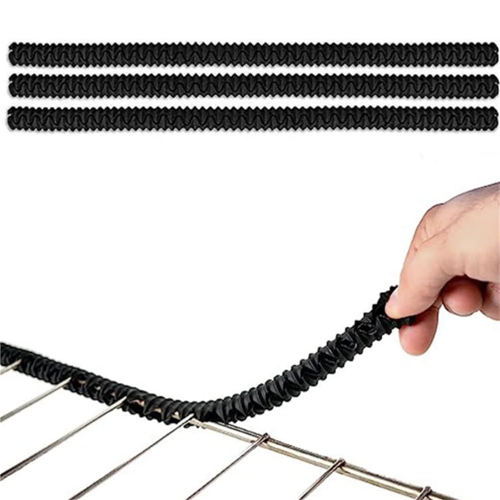 Protectores extra largos para horno, paquete de 2 fundas de silicona resistentes al calor para estante de horno de 14 pulgadas de largo, protector de borde para estante de horno, protege contra 2