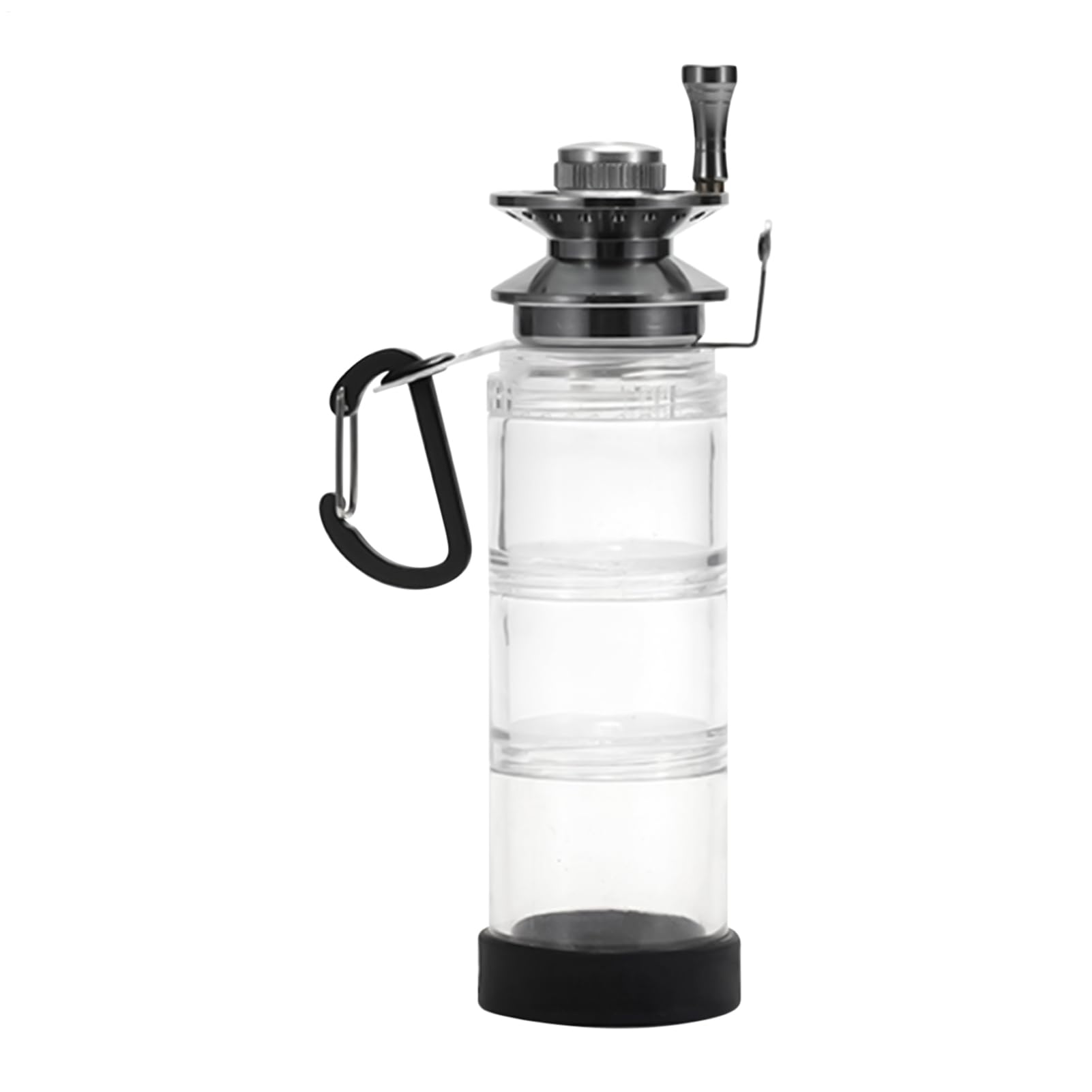 Boîte de rangement pour matériel de pêche transparente avec mousqueton