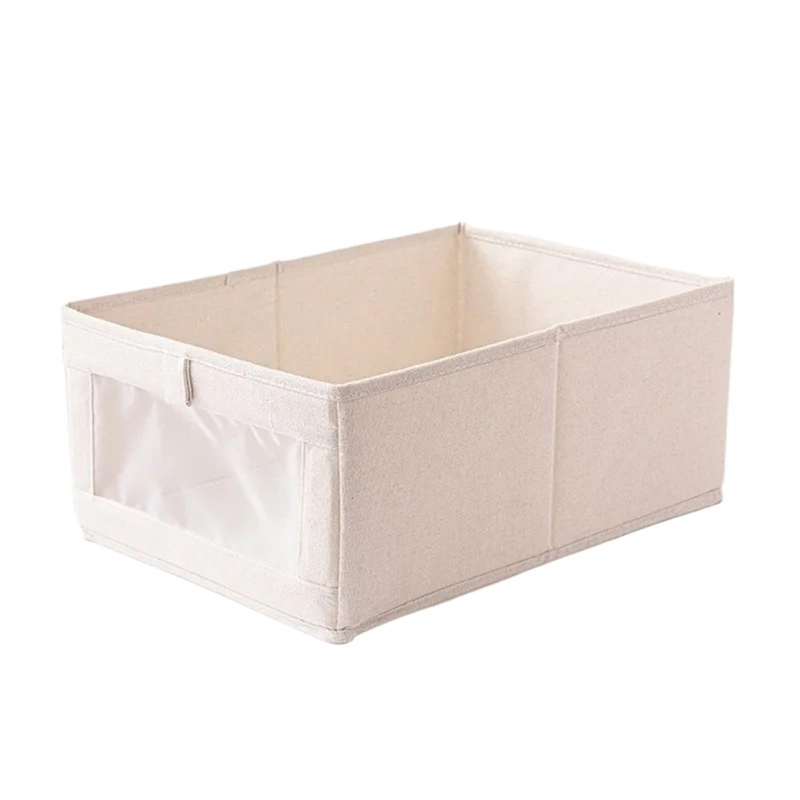 EWUHYFP Storage Boxes Clothes Storage Box Cotton Linen Household Drawer Type Fabric Belt Window Foldable Wardrobe 1PC(Color1)