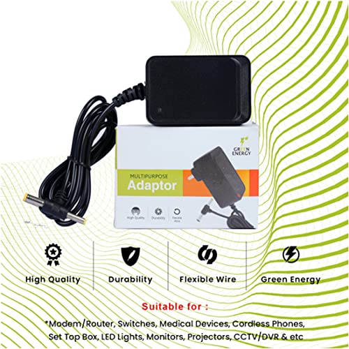 Image of D25 12 Volt 1Amp Power Adapter For D-Link Dls-2750U Wifi Modem Router, Black