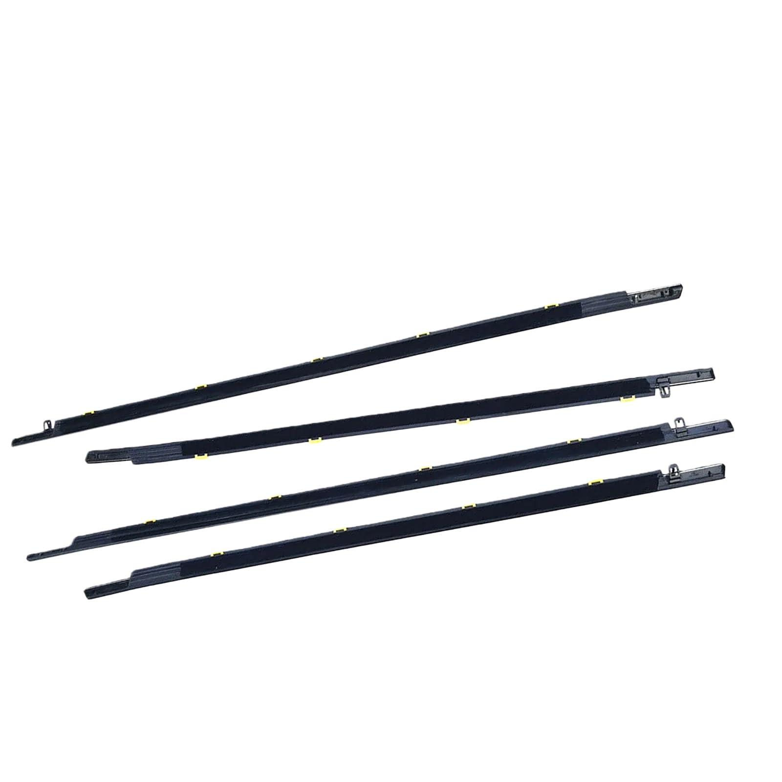 Mzxygkli 17-22 Car Window Weather Strip 4Pcs Car Window Weatherstrip Side Door Glass Sealing Strip Weather Moulding Trim For Crv(17-22)