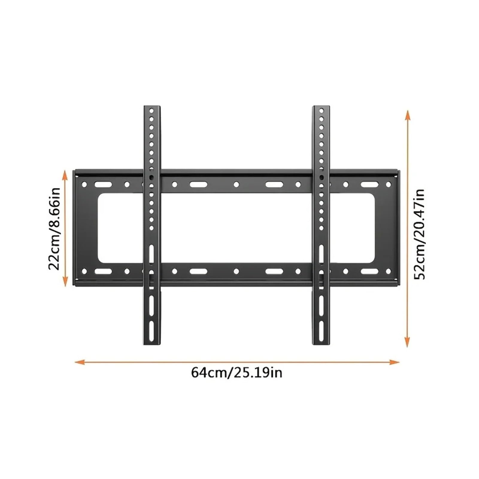 Staffa TV Universale Supporto Da Parete For TV A Basso Profilo Fisso For La Maggior Parte Dei Televisori Piatti/curvi Da 40"-85" Con VESA Massimo 600X500 Mm Fino A 70 Kg(40-85 inch)