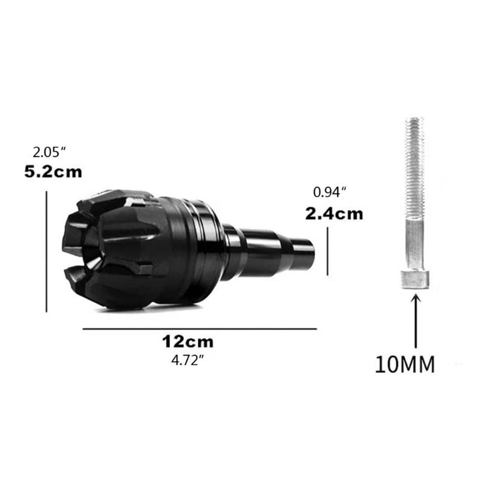 Sturzschutz Für Motorräder, Rahmengleiter, Crash-Protector, 10 Mm Aluminium, Zubehör Für BMW F800r S1000rr 2022 R1200rs Rahmen-Sturzpads(BLAU)