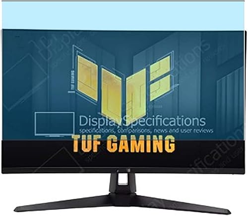 Puccy - Paquete de 3 protectores de pantalla anti luz azul compatible con Asus TUF Gaming VG27AQA1A de 27 pulgadas para monitor de película de TPU
