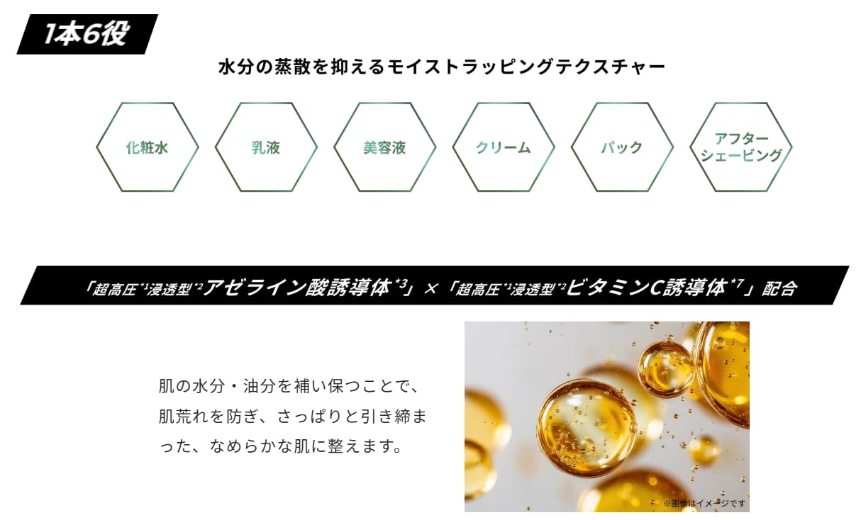 Amazon.co.jp: Unlabel Om AZ Balancer, All-in-One Serum, Men's All