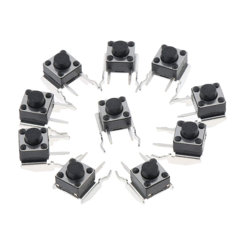Gazechimp pour Les Contrôleurs Xbox One 360 ​​LB RB Shoulder Bumper Button Switch Tactile Switch 10x - Noir, comme décrit