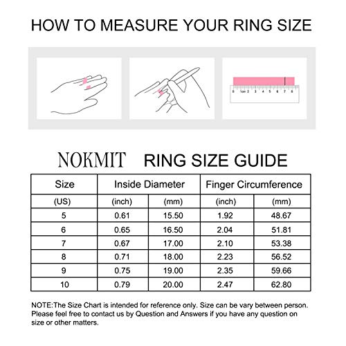 Nokmit 5Mm 14K Gold Filled Rings For Women Girls Men Wedding Band Dainty Thick Thumb Ring Couple Anniversary Engagement Gifts Non Tarnish Comfort Fit Size 4 To 11(Gold,6) #TOP4