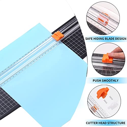 Zequan A3 Paper Cutter Portable Trimmer - 18 Inch Paper Trimmer For Scrapbooking, Max. Cutting Length 16.5 Inch Craft Paper Cutter Guillotine 10 Sheet Copy Paper Capacity #TOP5
