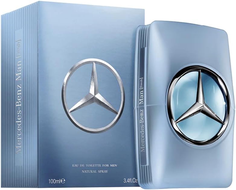 Mercedes-Benz Man Fresh - Eau de Toilette for Men - Long Lasting Mens Cologne - Bergamot, Cedarwood Cologne for Men - Mens Cologne Spray - 3.4 oz