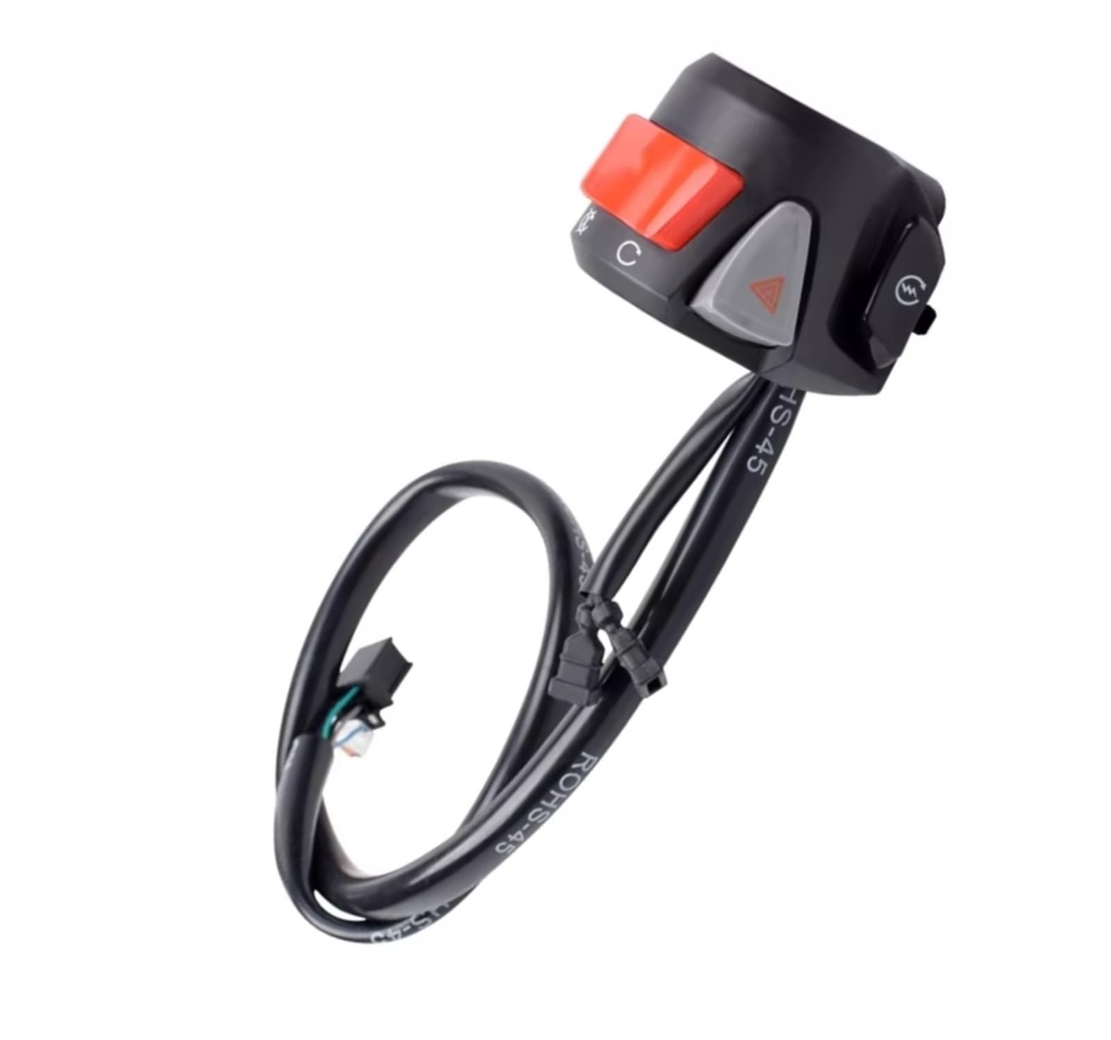 Commutateur Guidon Interrupteur De Clignotant 22mm 7/8" Compatible Avec MSX SF 125 Commutateur Pour Feux De Détresse, Démarrage, Feux Antibrouillard Marche/Arrêt