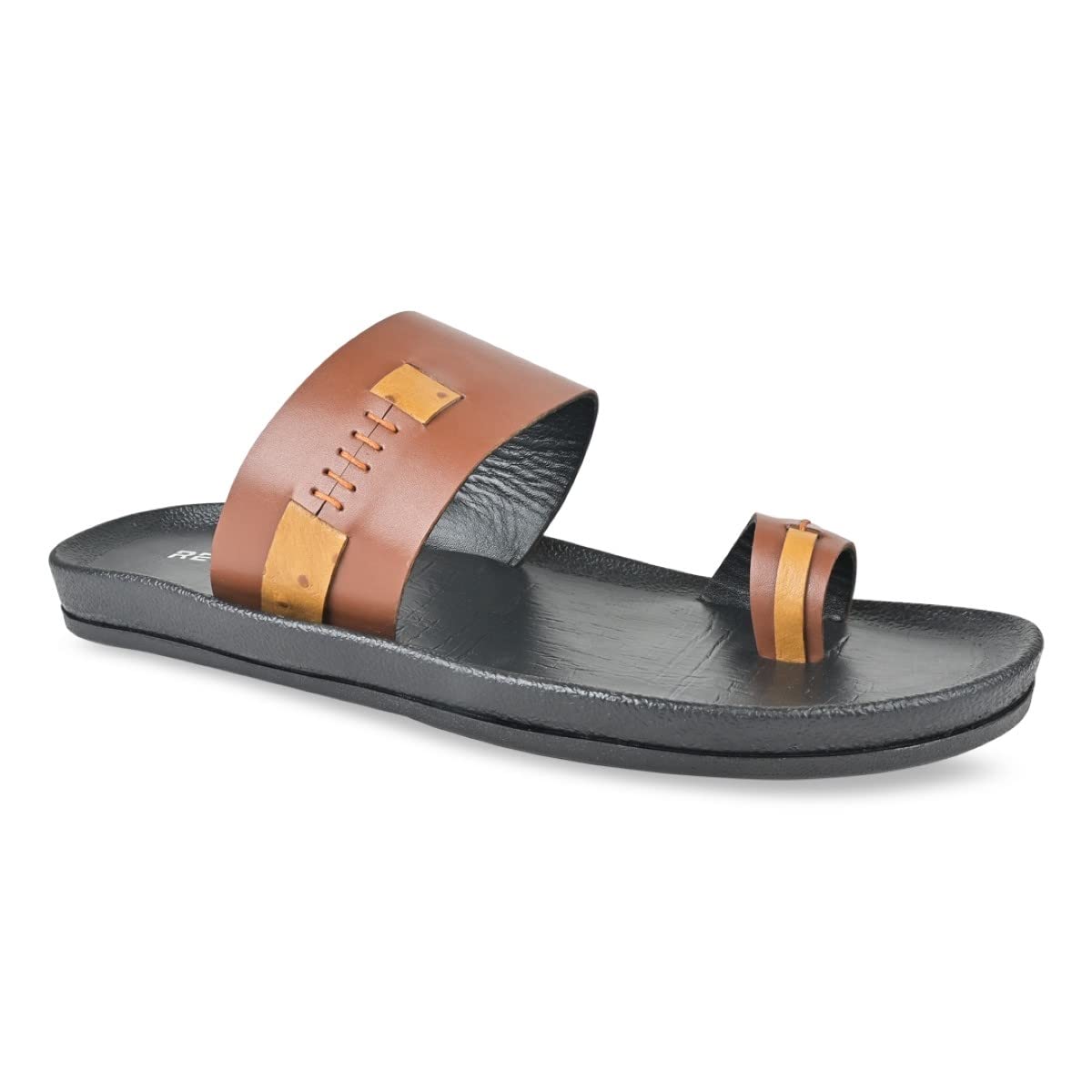 REGAL Tan Men Casual One Toe Leather Sandals (B0C57L3852) Amazon Price History, Amazon Price Tracker