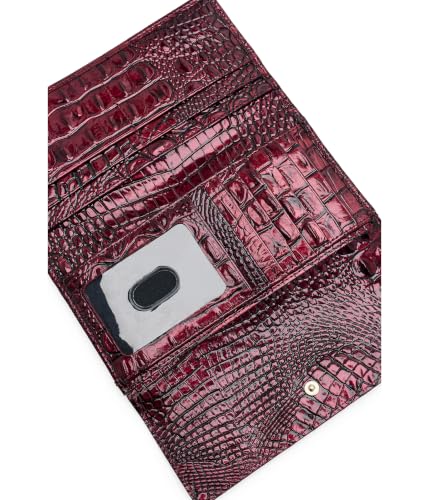 Image of BRAHMIN, Women's, Cordelia Wallet, Oxblood Melbourne, One Size