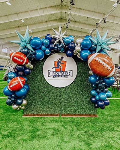 Image of 3pcs 26inch 3D Explosion Star foil balloon, Pearled Blue Foil Cone star burst Balloons for Birthday Wedding New Year Party Event