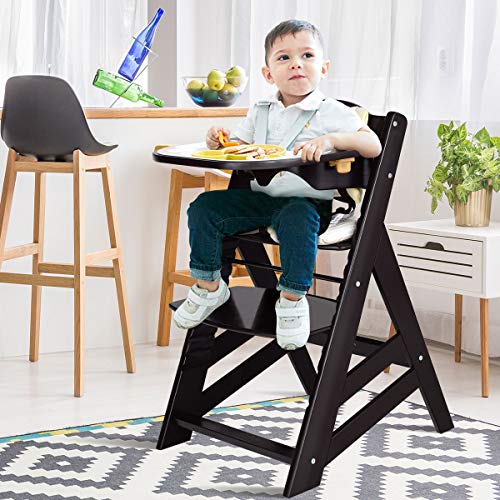 costzon wooden high chair