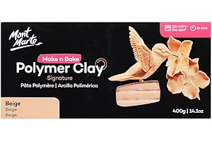 Mont Marte Beige Tan Polymer Clay: Shape Your Creativity