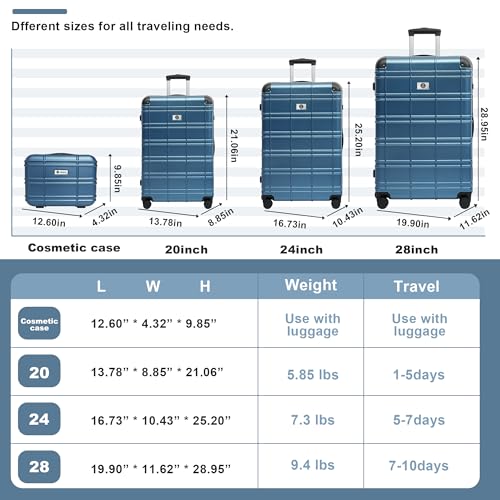 Ottsmn Luggage 4 Piece Sets thumb #5