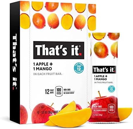 That'S It Fruit Bar - Apple And Mango - Case Of 12 - 1.2 Oz
