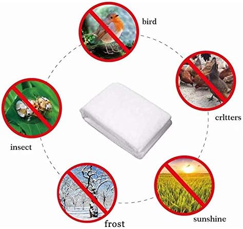 4 Pack 47.5"x31.5" Extra Thick Plant Covers for Winter - Plant Protection Drawstring Bags - Frost Blanket Pouch for Dwarf Trees - Shrub Jacket Anti-freezing