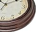 Bernhard Products Vintage Wall Clock Silent Non Ticking - 12 Inch Quality Quartz Battery Operated Decorative Brown Clock for Home Kitchen Living/Dining Room Office Decor, Easy to Read, Rustic Bronze