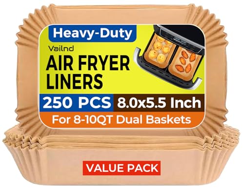 Air Fryer Liners Disposable for Dual Basket