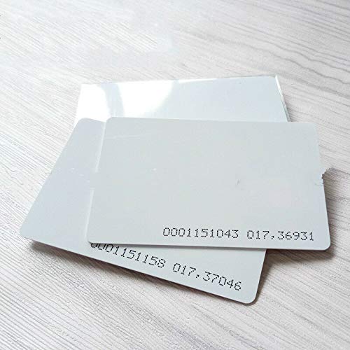30pcs ID Card 125khz Proximity Clamshell ID Card TK4100 Chip(Thin/Thick Card) Compatible with EM4100 Support ID Smart Card Entry Access Control System,Key Card,Membership Card (Thin Card)