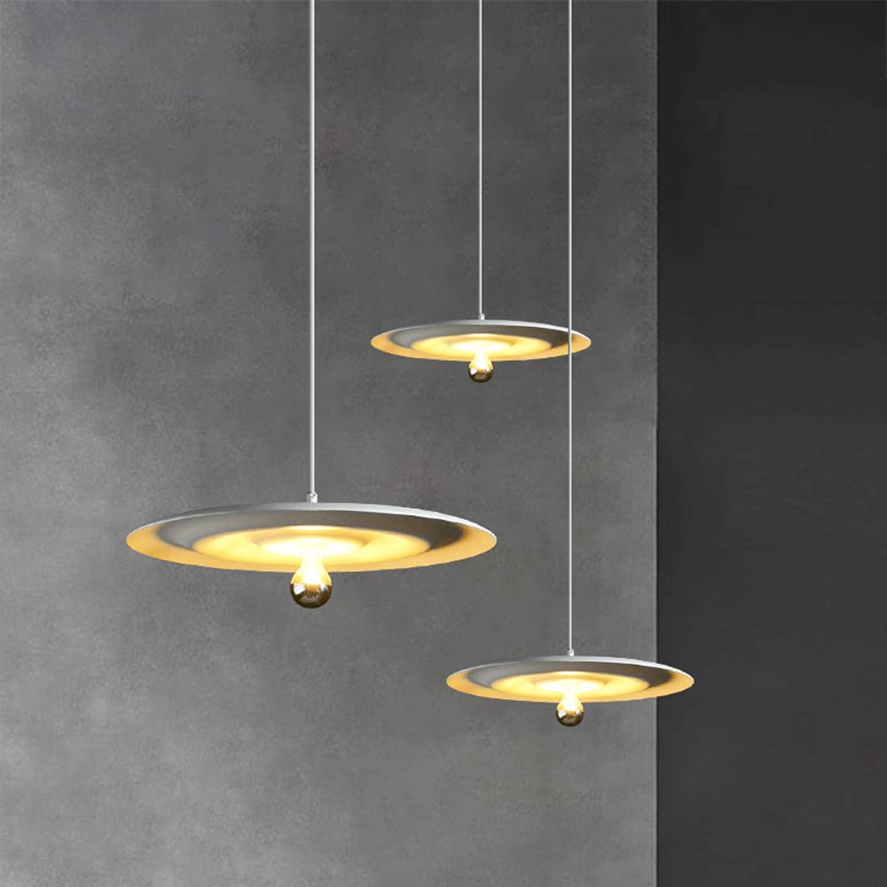 Lampadari nordici moderni minimalisti Frisbee in ferro battuto Lampada a sospensione Design personalizzato Soggiorno creativo Sala da pranzo Bar
