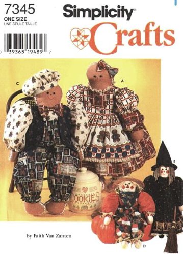 Simplicity Sewing Pattern 7345 Crafts, 31" Dolls & Clothes